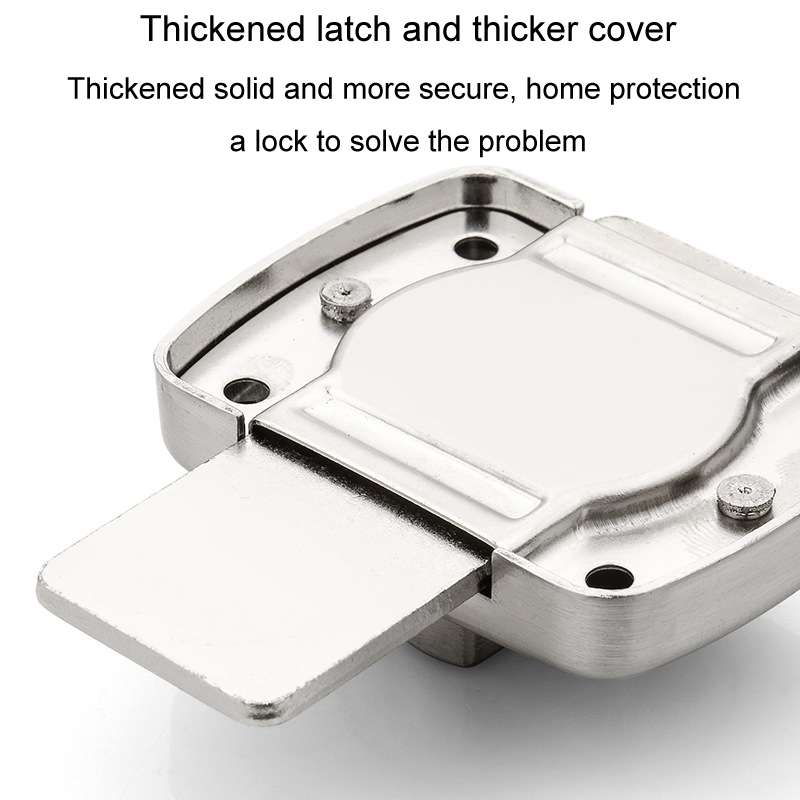Secure Your Space: Small Silver Stainless Steel Rotate Bolt Latch for Maximum Protection
