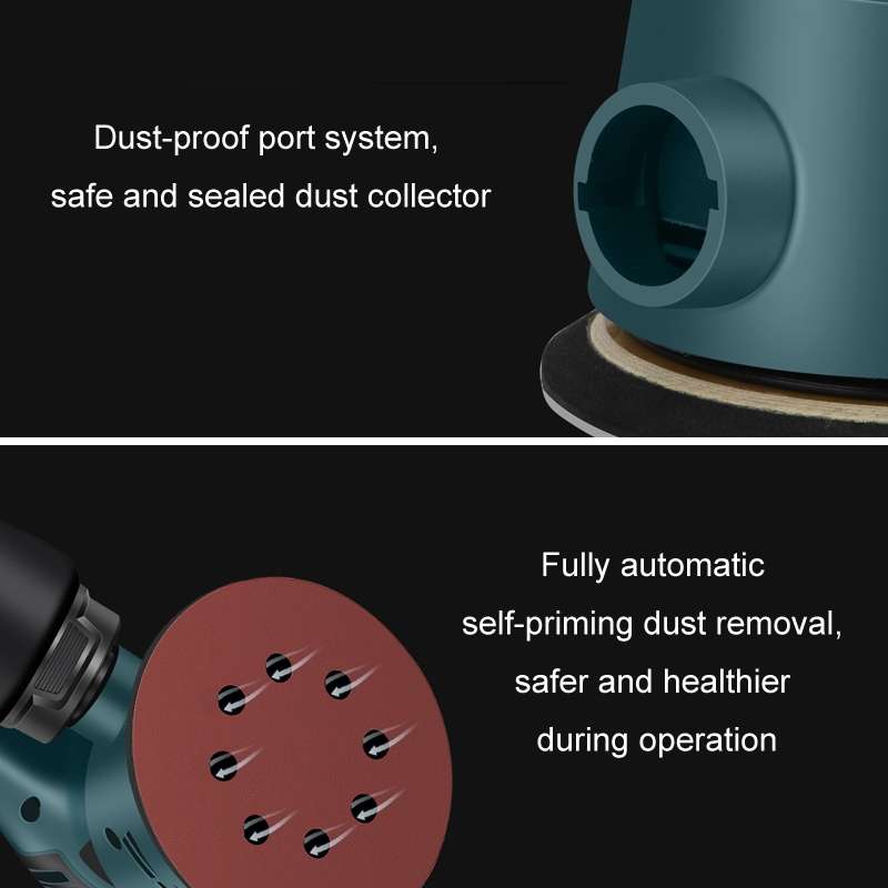 8pcs /Set US Plug MOYI Small Polishing Sandpaper Machine Woodworking Electric Disc Sander