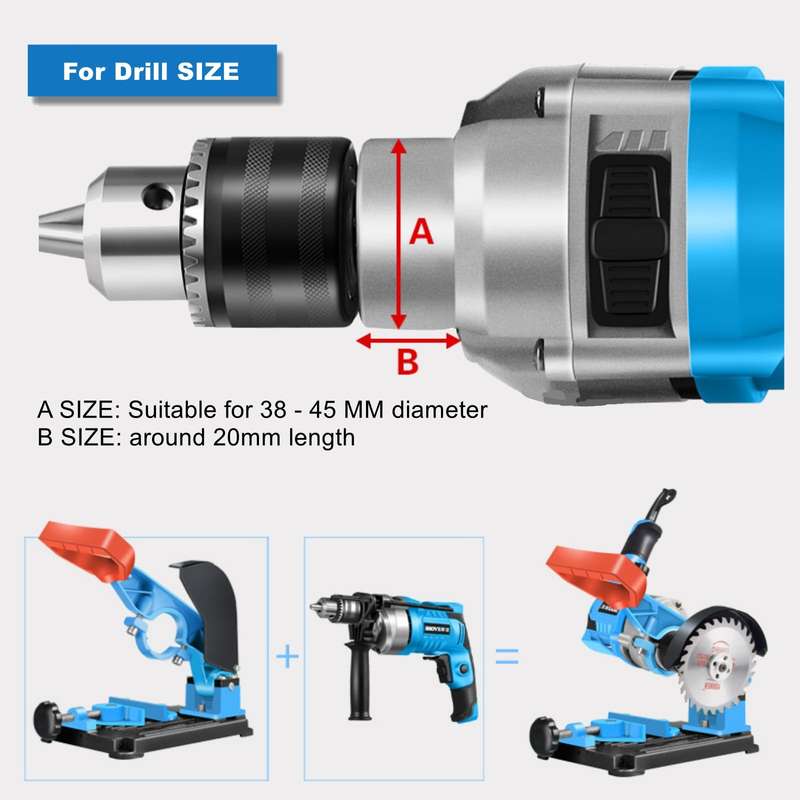 MOYI Small Multifunctional Modified Table Saw Electric Drill Angle Grinder Fixed Bracket(6105B)