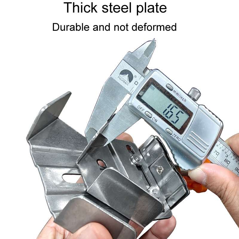 RUITOOL Woodworking Quick Splicing Positioner Stainless Steel Right Angle Fixing Clip, Model: Closed