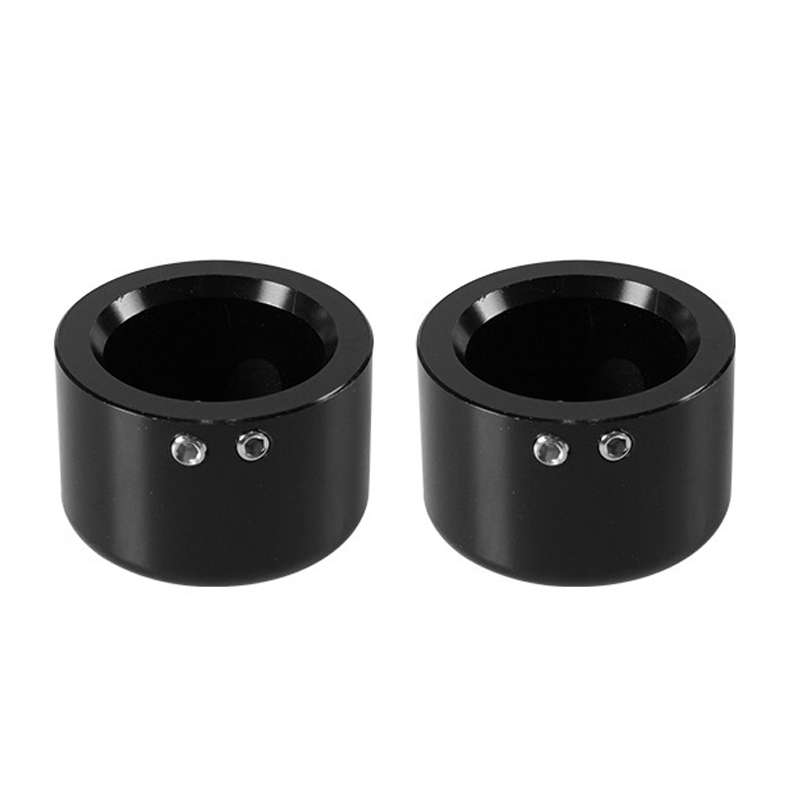 For Harley Davidson Motorcycle Modified Front Axle Wheel Covers Front Axle Decorative Cover(Black)