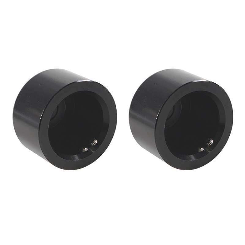 For Harley Davidson Motorcycle Modified Front Axle Wheel Covers Front Axle Decorative Cover(Black)