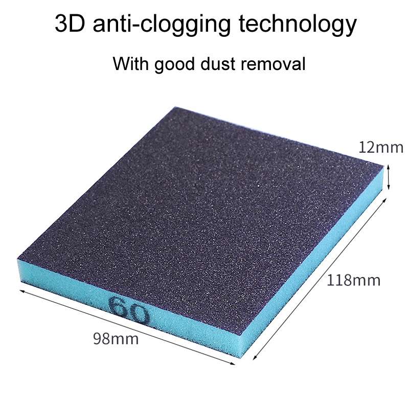 240# Woodworking Polishing Metal Rust Removal Wet And Dry Sponge Sandpaper