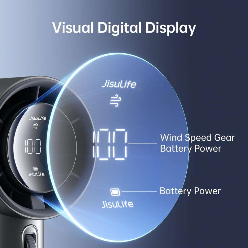 JisuLife FA53 Pro 1 High-speed Powerful Cooling Handheld Small Fan Mini Portable USB Rechargeable De