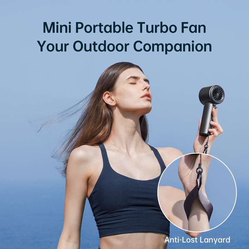 JisuLife FA53 Pro 1 High-speed Powerful Cooling Handheld Small Fan Mini Portable USB Rechargeable De