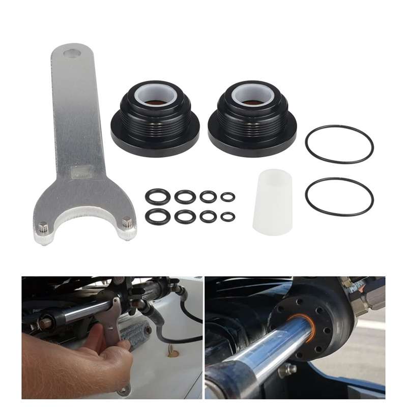 For Seastar HS5157 Boat Front Mount Hydraulic Steering Cylinder Seal Kits Wrench Tool(Orange Inner R