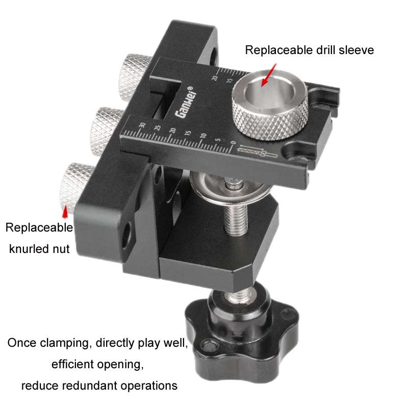 Ganwei 3 in 1 Mini Woodworking Positioning Punch Embedded Parts, Model: MG0-001-0048-B