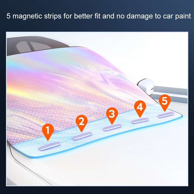 Car Laser Front Windshield Sun Protection Heat Insulation Sunshade, Size: Small