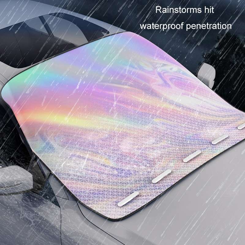 Car Laser Front Windshield Sun Protection Heat Insulation Sunshade, Size: Small