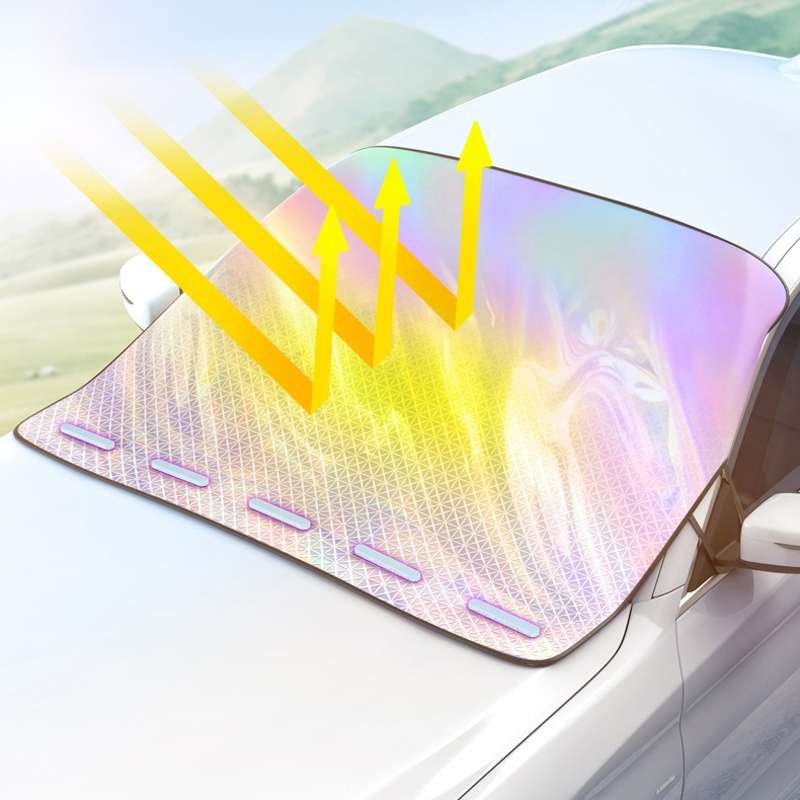 Car Laser Front Windshield Sun Protection Heat Insulation Sunshade, Size: Small
