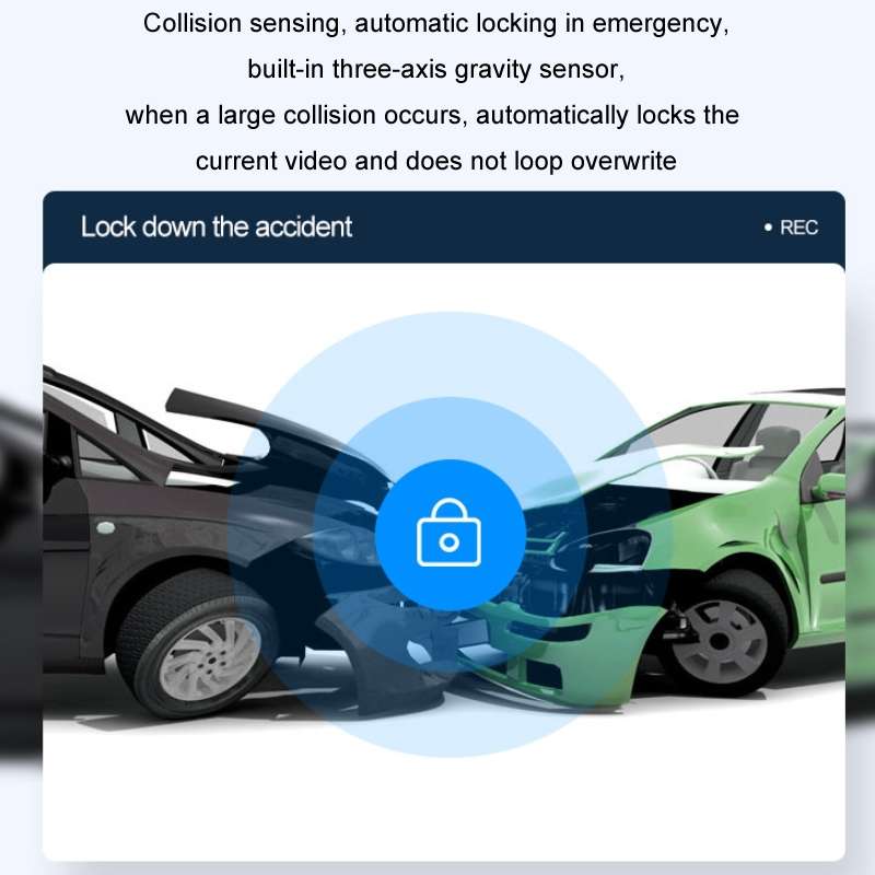 WIFI Mobile Phone 2K Ultra-Clear 360-Degree Rotating Driving Recorder, Version: Cigarette Lighter(No