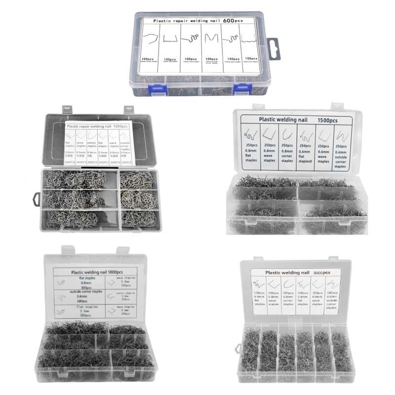 600pcs /Set Boxed Car Bumper Broken Repair Welding Wire Nails