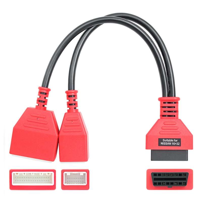 16+32 PIN OBD Gateway Adapter For Nissan(Red)