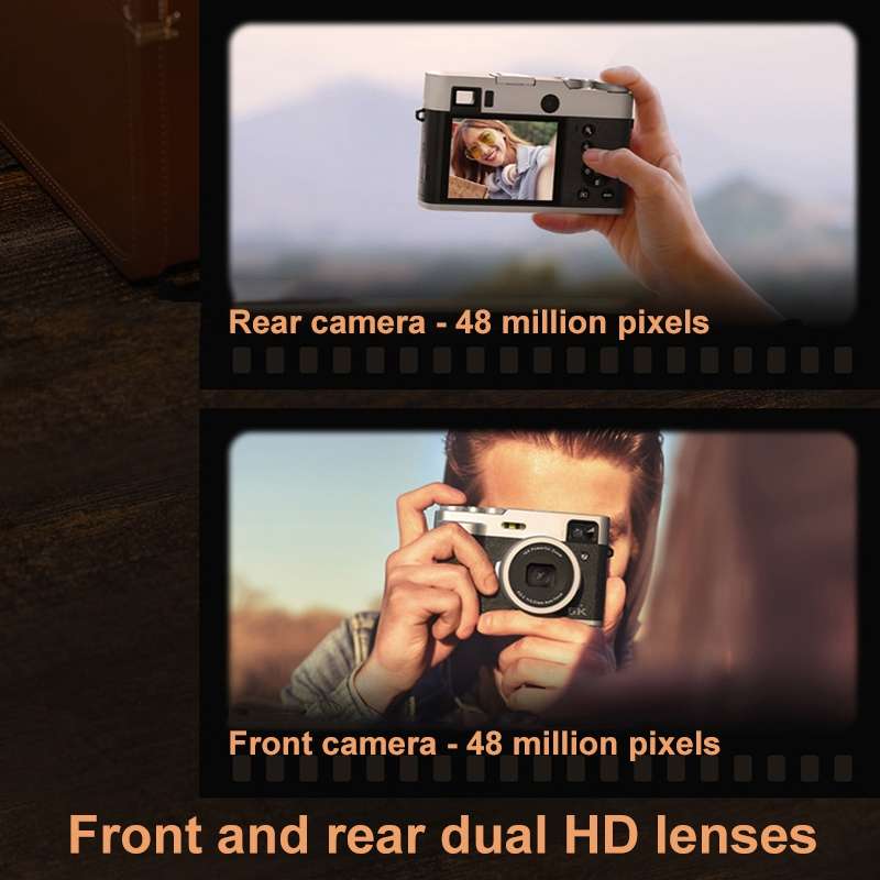 DC203 5K/30FPS 2.8-Inch Screen 16X Front And Rear Dual-Camera HD Digital Camera