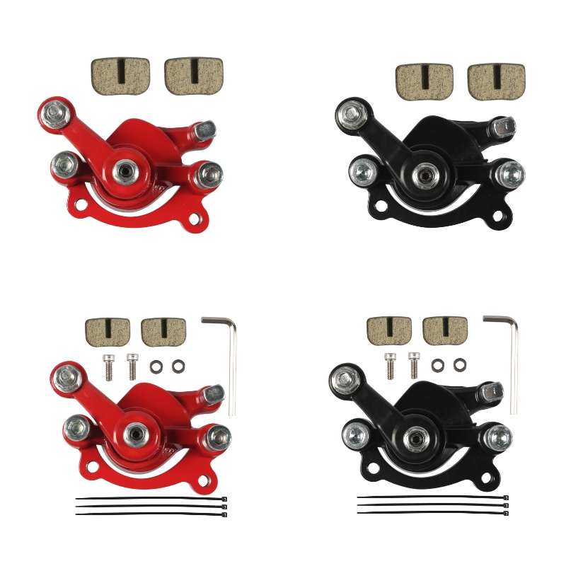 Motorcycle Disc Brake Caliper Pads For ATV Harley 49CC Trotting Red Left Accessory Kits