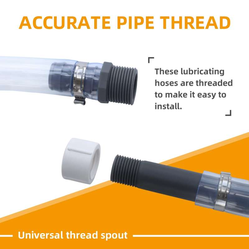 2pcs Racing Interface Fuel Fill Hose