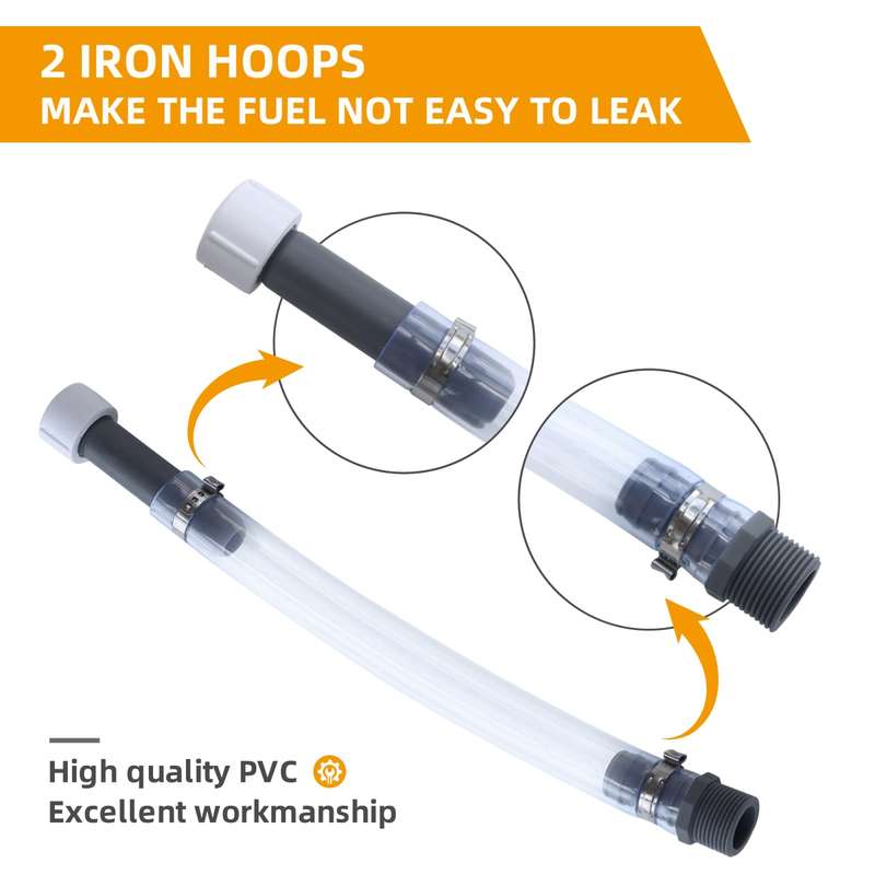 2pcs Racing Interface Fuel Fill Hose