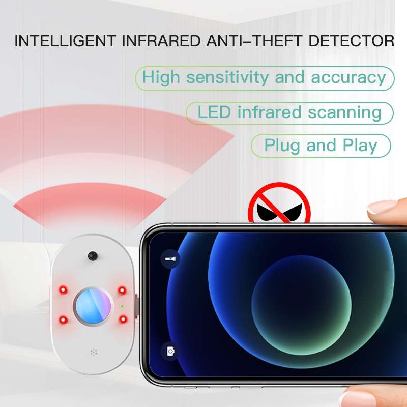 Mobile Phone Infrared Anti-Voyeur Camera Detector(8 Pin)