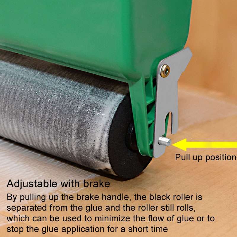 MYTEC Manual Glue Applicator Roller Type Gluer Small Manual Gluing Machine, Style: 6 inch Adjustable