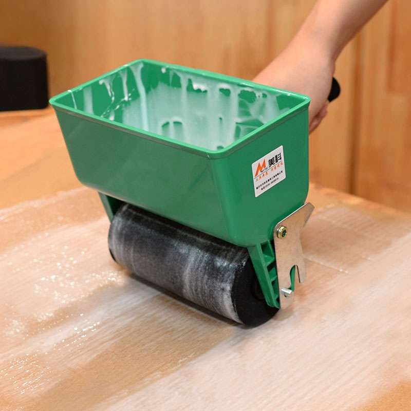 MYTEC Manual Glue Applicator Roller Type Gluer Small Manual Gluing Machine, Style: 3 inch Adjustable