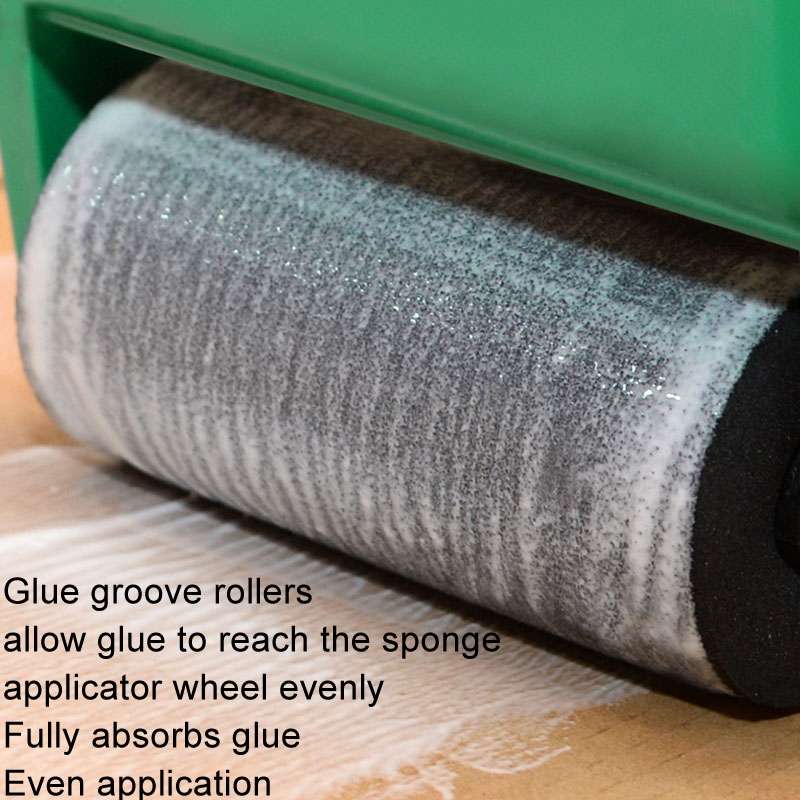 MYTEC Manual Glue Applicator Roller Type Gluer Small Manual Gluing Machine, Style: 3 inch Adjustable