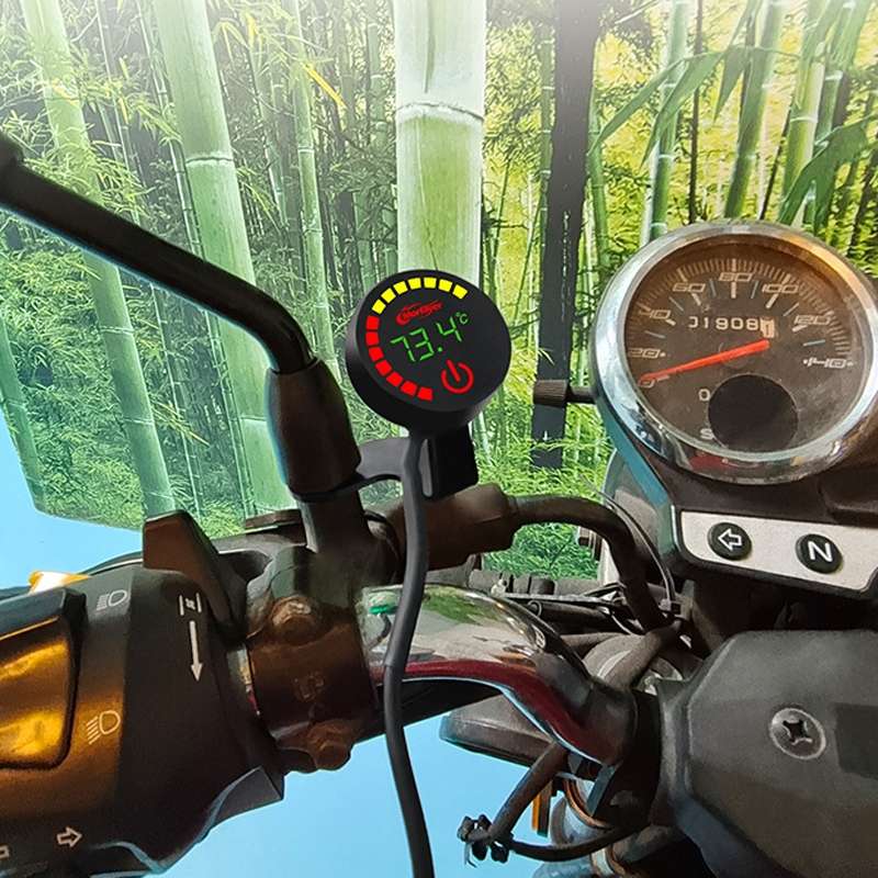 Morfayer Motorcycle Dual Display Intelligent Alarm Power Meter, Model: Water Temperature Meter(Rando