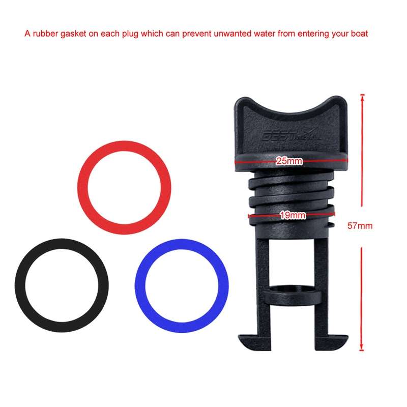 BSET MATEL 19mm Nylon Marine Drain Plug Bilge Outlet Plug(Blue)