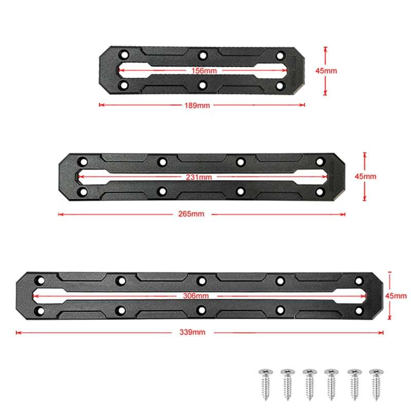 Canoe Paddle Fishing Rod Holder Rail Bracket Kayak Accessories, Specification: 12 Inch Rail