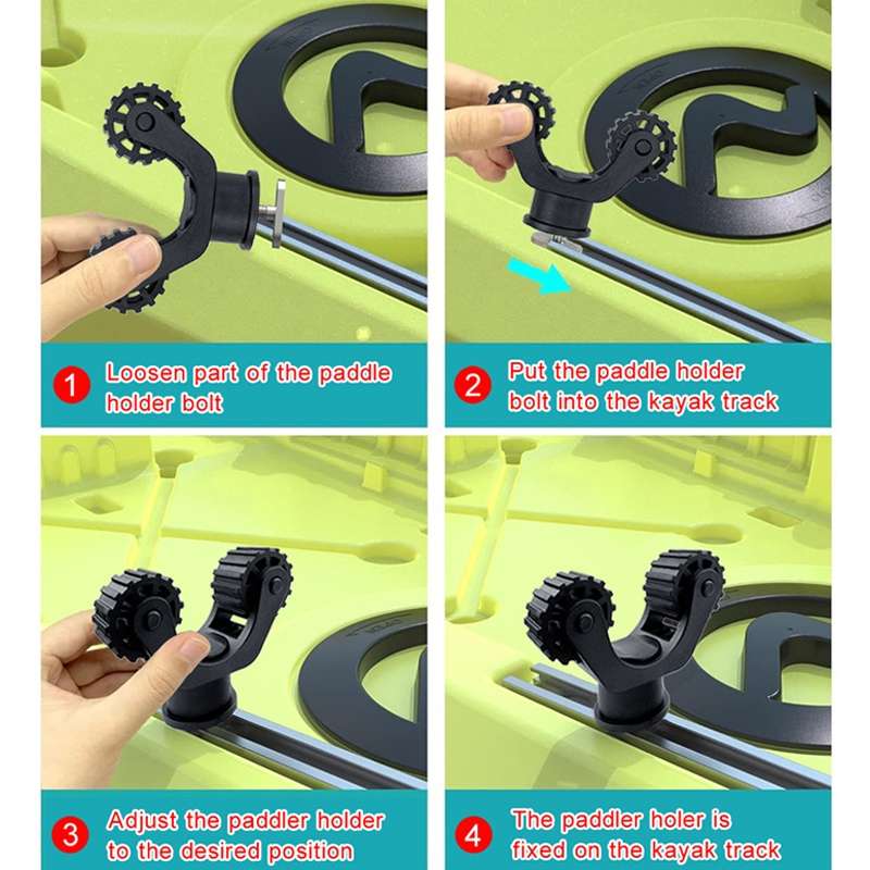 Canoe Paddle Fishing Rod Holder Rail Bracket Kayak Accessories, Specification: 12 Inch Rail
