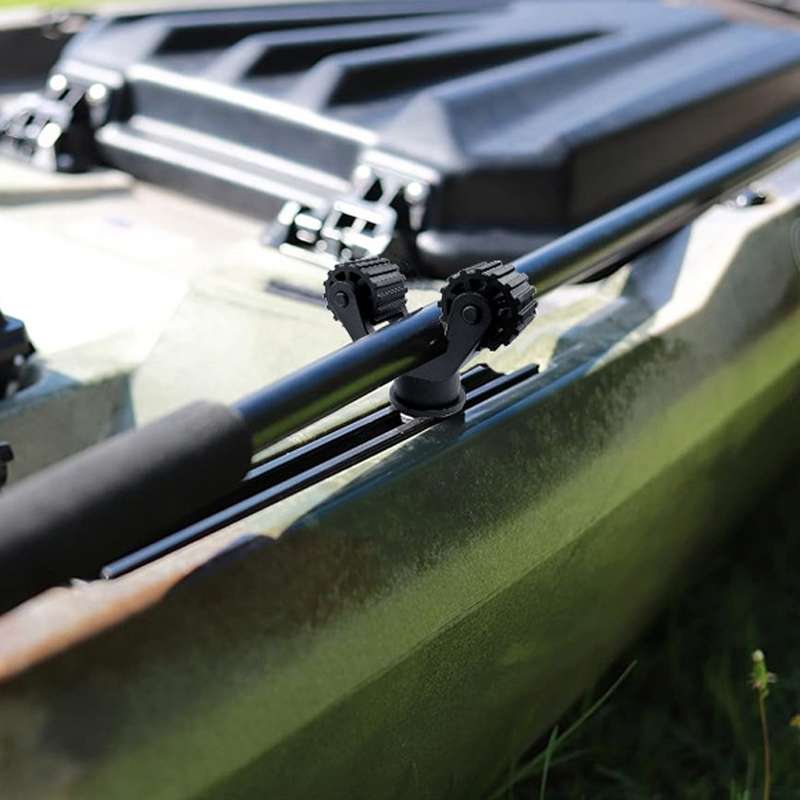 Canoe Paddle Fishing Rod Holder Rail Bracket Kayak Accessories, Specification: 12 Inch Rail