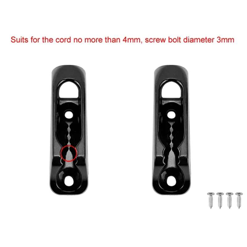 2pcs 44x13mm Marine Nylon Rope Clamp Accessories