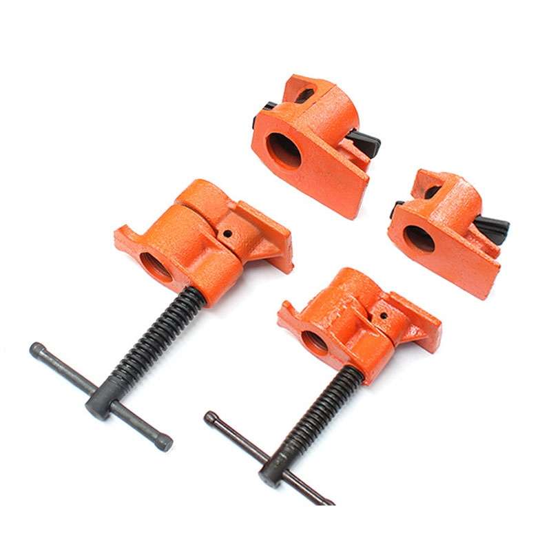6 Points Woodworking Pipe Clamps Plumbing Fixing Clamps Horizontal Plywood with Clamps, Without Wate