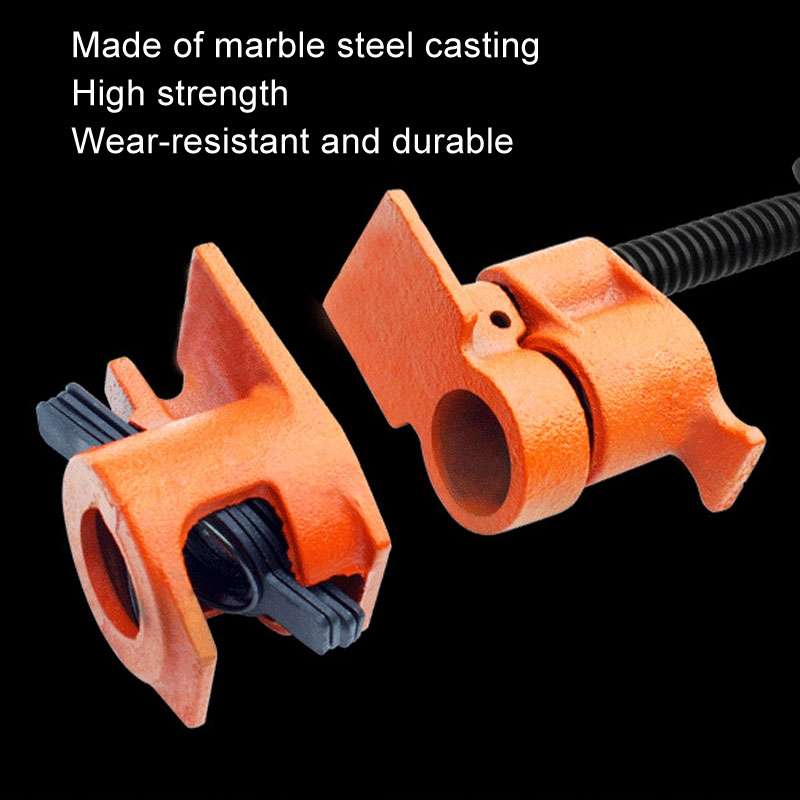 6 Points Woodworking Pipe Clamps Plumbing Fixing Clamps Horizontal Plywood with Clamps, Without Wate