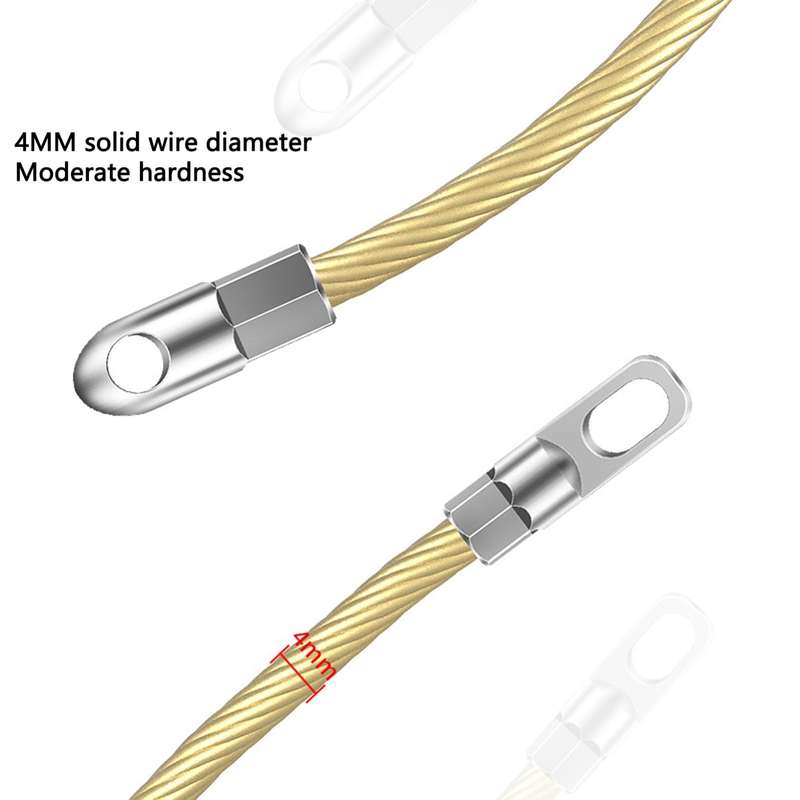 15m Round Head Dual Color Pipe Threading Puller Electrician Manual Threader