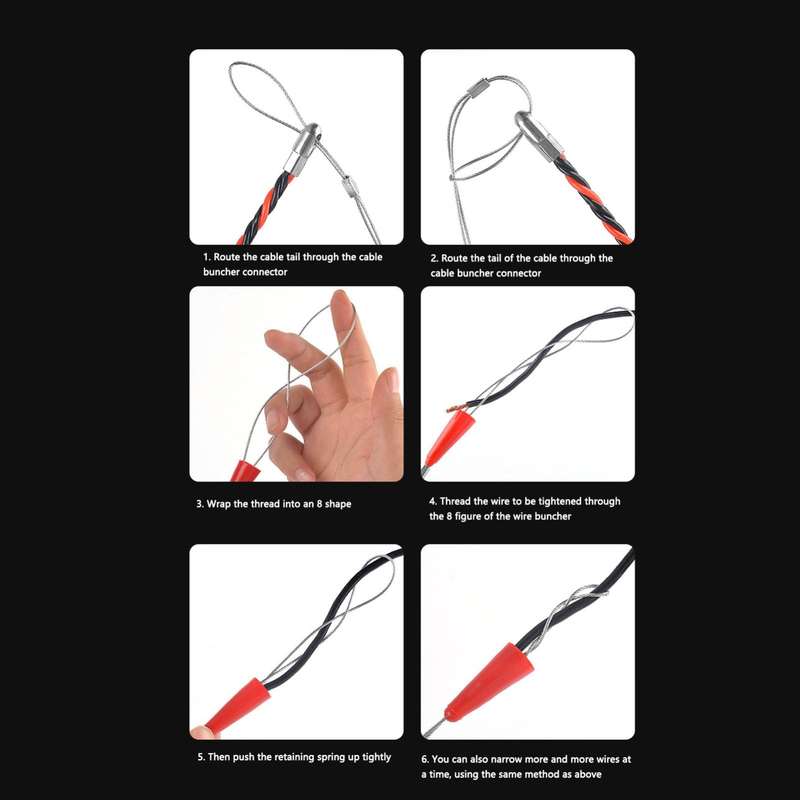 15m Round Head Dual Color Pipe Threading Puller Electrician Manual Threader