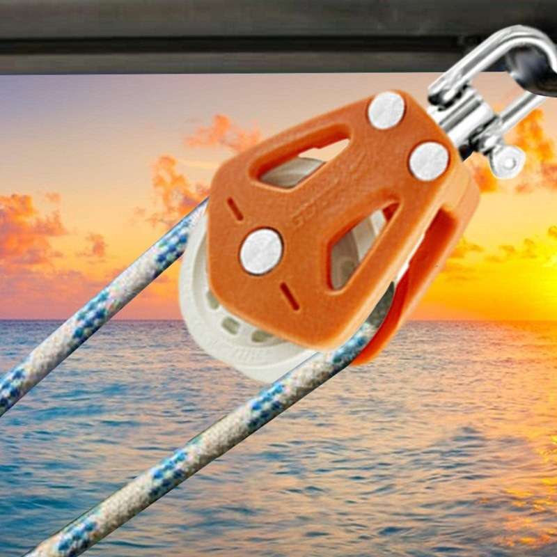 BSET MATEL Marine Nylon Plastic Swivel Bearing Single Pulley(Type 3)