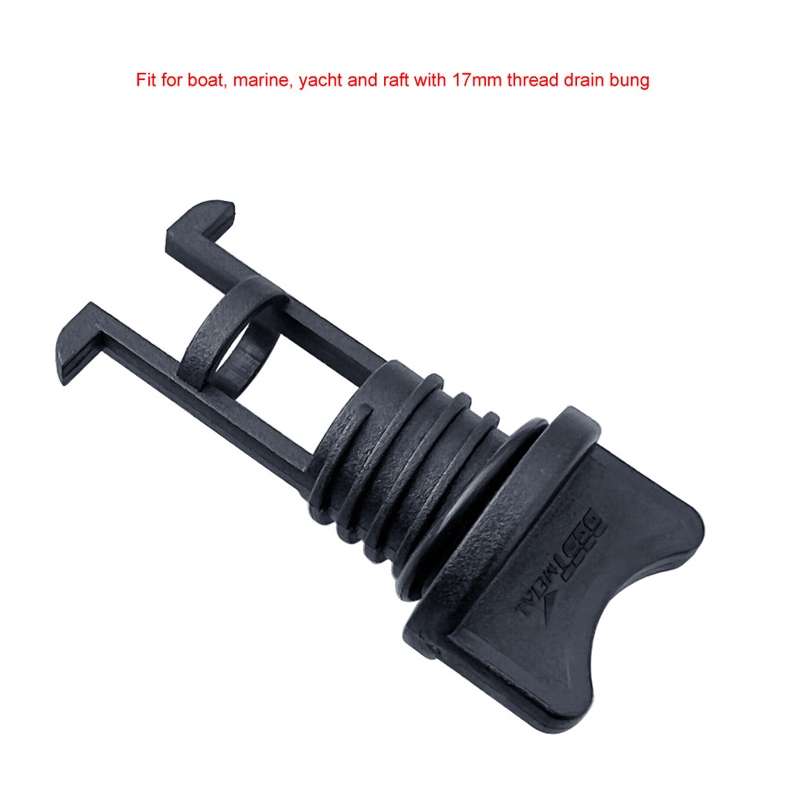 BSET MATEL 2pcs 17mm Nylon Marine Drain Plug Bilge Outlet Plug