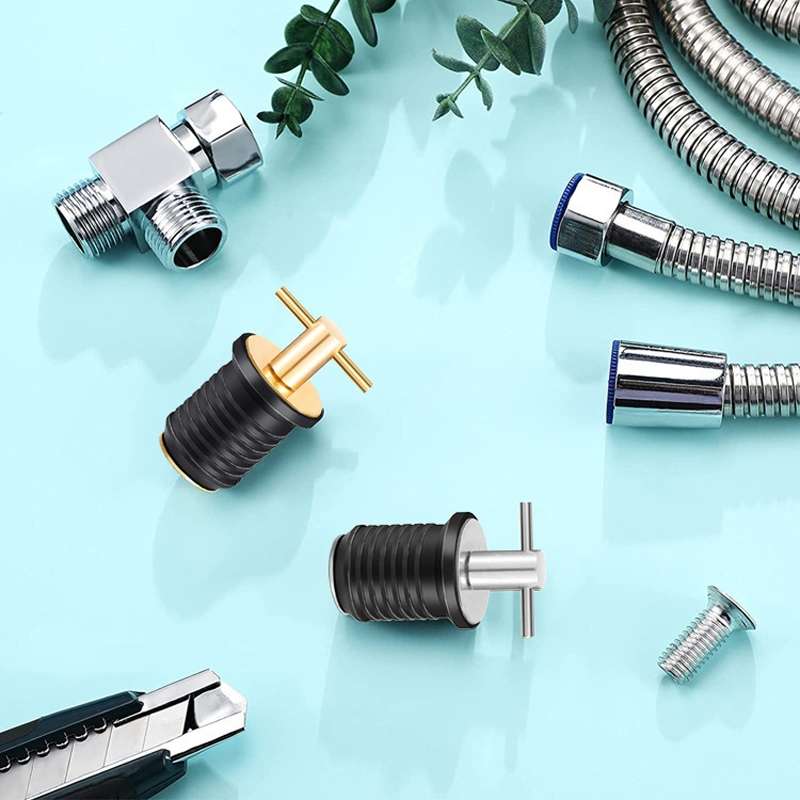 Marine Motorboat Deck Cross Drain Plug Screw, Size: Copper For 32mm