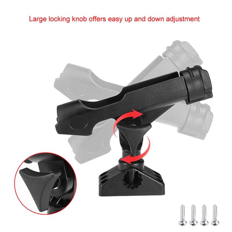 Boat Kayak 360 Degree Adjustable Fishing Rod Holder(235MM)