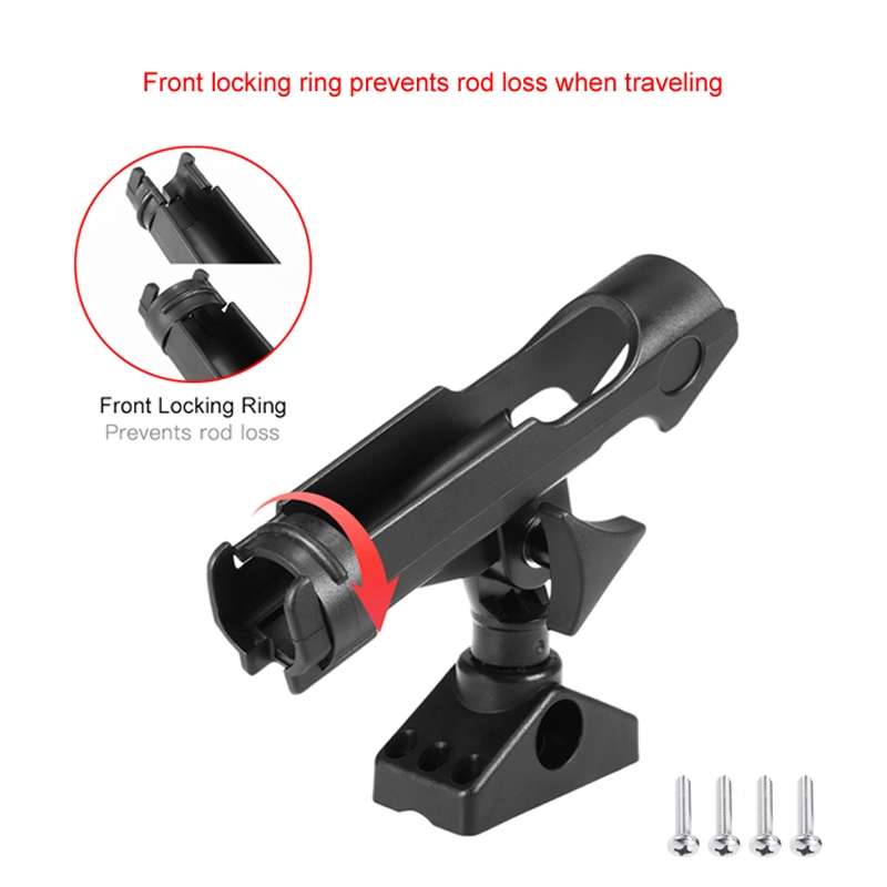 Boat Kayak 360 Degree Adjustable Fishing Rod Holder(235MM)