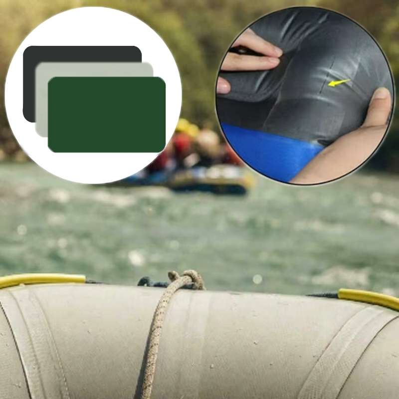 2pcs Kayak Inflatable Boat Damaged Leaking Holes Repair Patches(Gray)