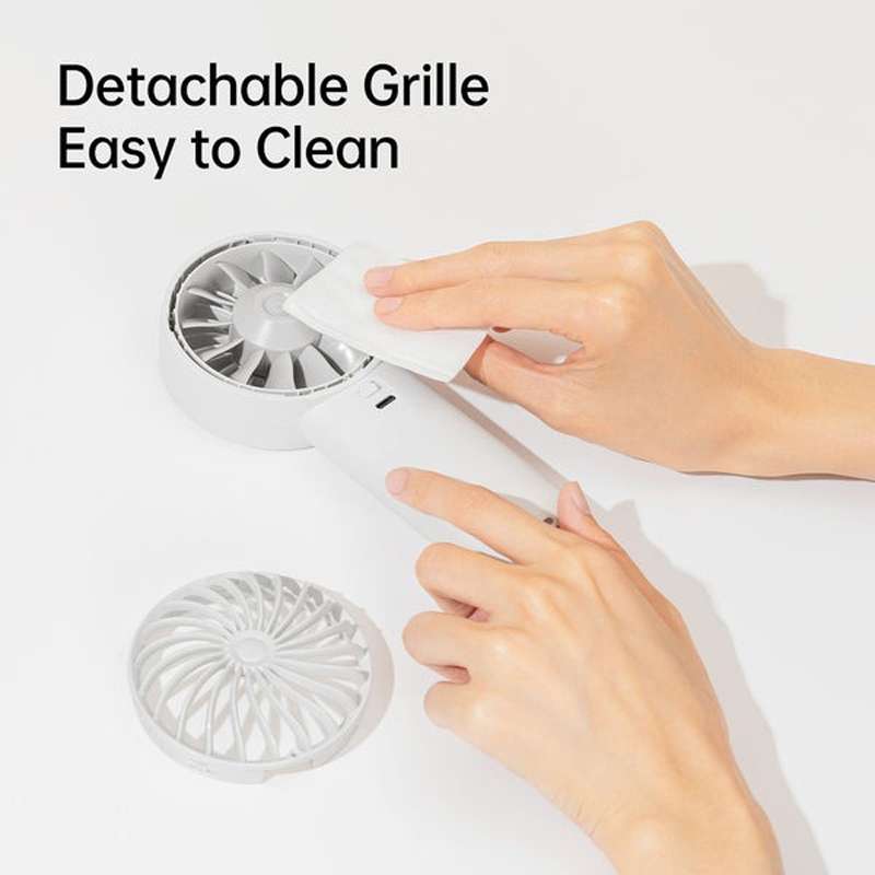 JisuLife Life4 Handheld Portable Small Rechargeable Fan, Battery Capacity: 5000mAh Pink