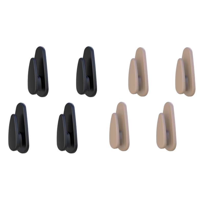 4pcs /Set Car Dashboard Adhesive Multifunctional Small Hook(Beige)