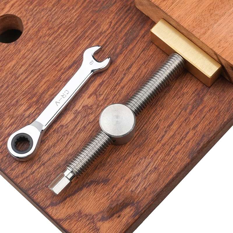 Woodworking Adjustable Desktop Vise Dowel Fast Fixed Clip Clamp Ratchet, Style: 20mm Silver