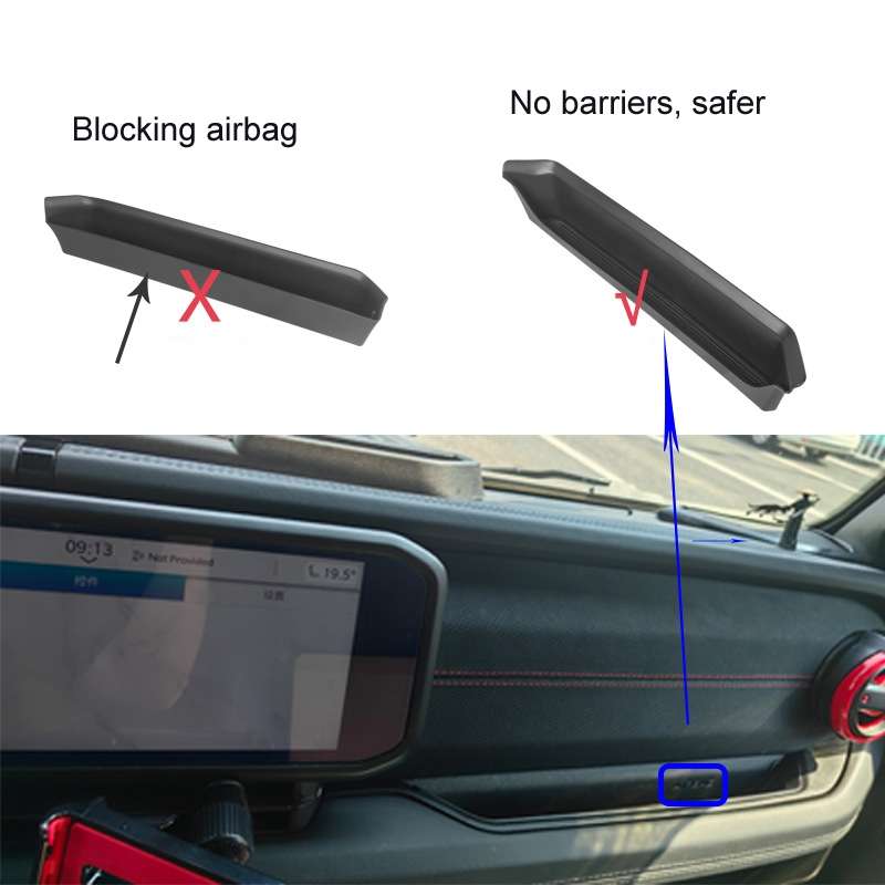 For Jeep Wrangler JL 2024 Passenger Handle Storage Box