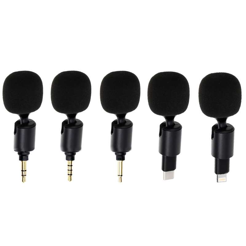 Mobile Phone Live Broadcast Microphone, Style: 8Pin Straight Head (Sponge Cover)