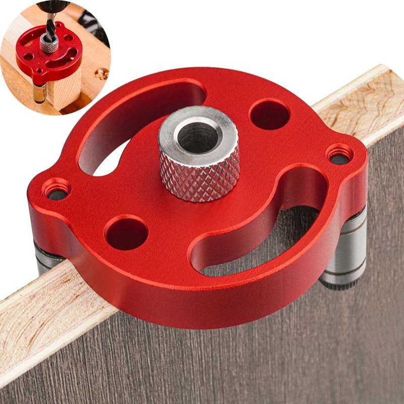 Woodworking Drill Locator Self Centering Dowelling Jig Hole Puncher Locator, Model: With 3-10mm Dril