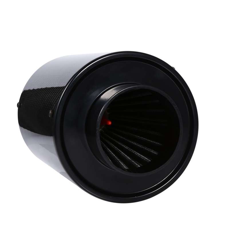 Carbon Fiber Air Intake Bellows Air Filter Kit Car Modification(Without Turbo Fan)