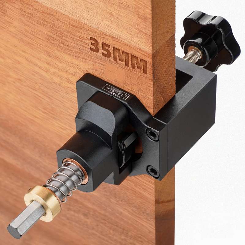 MG0-000-0016 35mm Hole Opening Locator Cabinet Door Hinge Drills Hole Jig Puncher Woodworking Tool