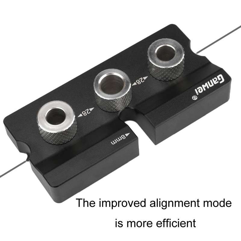 Ganwei MG0-001-0020 3 In 1 Punch Locator Woodworking Positioning Fixture Drilling Wood Doweling Jig